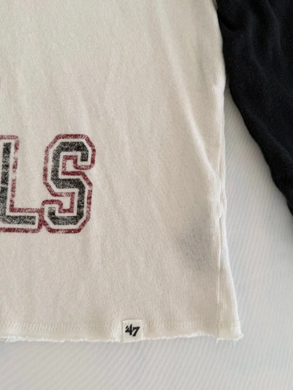 47 Arizona Cardinals Cropped Colorblock Long Sleeve Tee - Picture 5 of 8